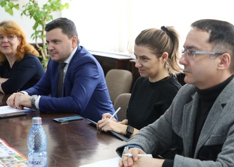 Reprezentanți ai Comisiei Europene, în vizită la Primăria Tulcea. FOTO Primăria Tulcea