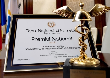 Portul Constanța, premiat. FOTO CN APM SA