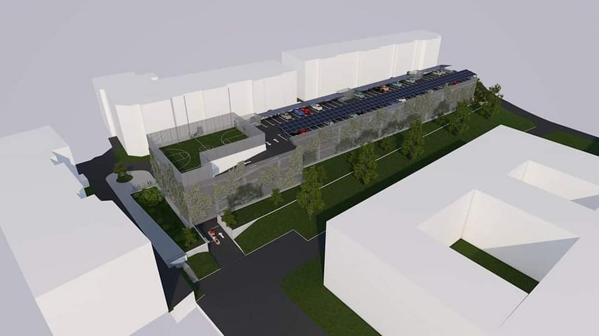 Proiectul parcării etajate din Tulcea. FOTO Primăria Tulcea