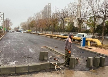 Lucrări la parcarea de pe strada Isaccei. FOTO Primăria Tulcea