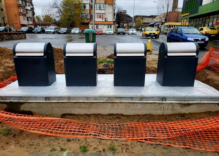 Platforme subterane pentru colectarea deșeurilor - Foto: Ștefan Ilie/Facebook