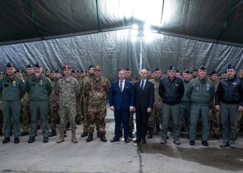 Schimbarea comenzii între detașamentele Forțelor Aeriene Italiene. FOTO Baza 57 Mihail Kogălniceanu