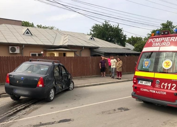 Accident rutier în municipiul Călărași. FOTO ISU Călărași