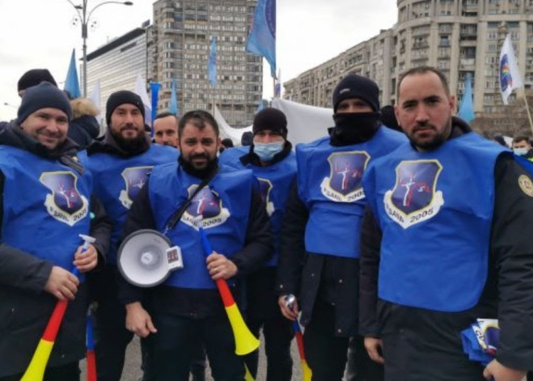 Protest al sindicaliștilor din penitenciare, FOTO FSANP