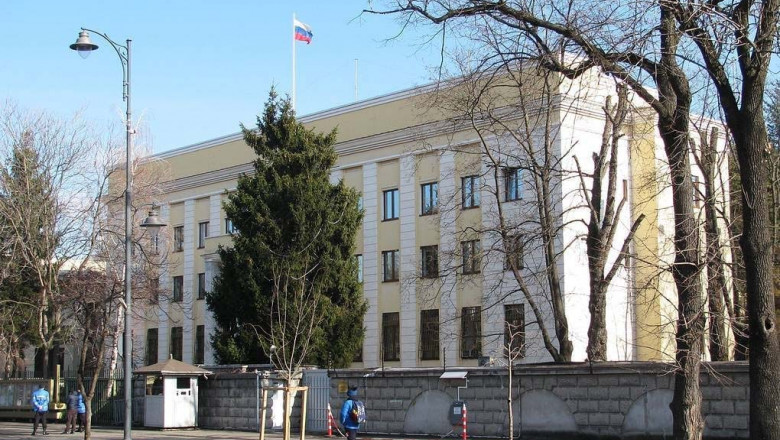 Ambasada Rusiei la București se află pe Bd. Kiseleff. Foto: Facebook / Ambasada Rusiei în România