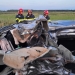 Pompierii au intervenit la locul accidentului. FOTO ISU Giurgiu