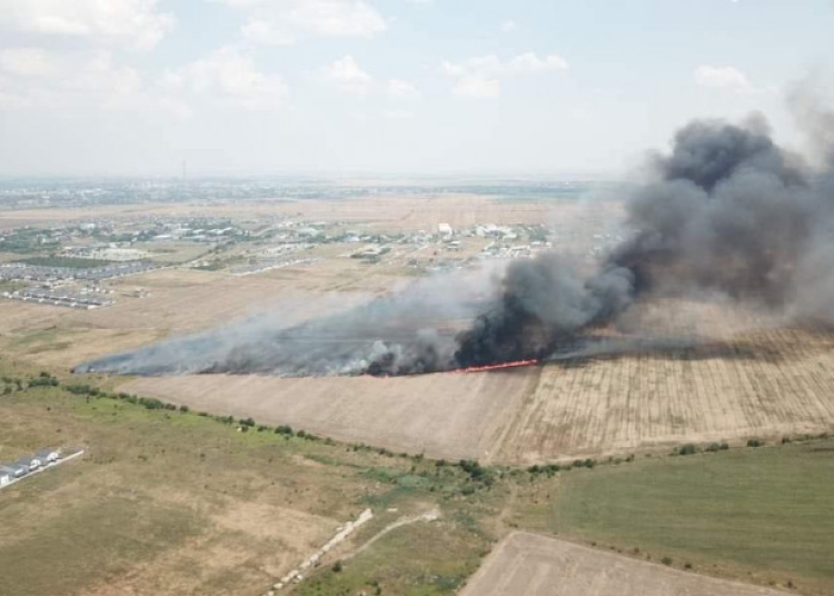 Incendiu în localitatea Bragadiru - Foto: Infotrafic