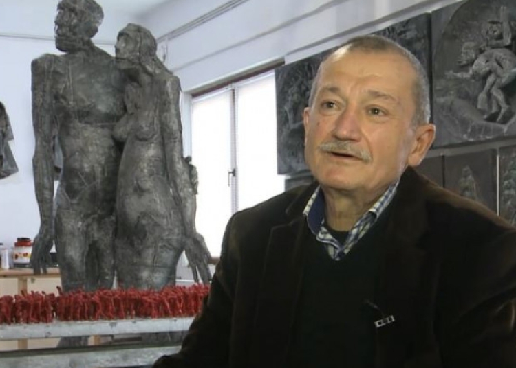 Sculptorul Aurel Vlad. FOTO: Digi24