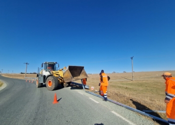 foto cu rol ilustrativ - lucrări efectuate în județ de SC Drumuri Județene SA