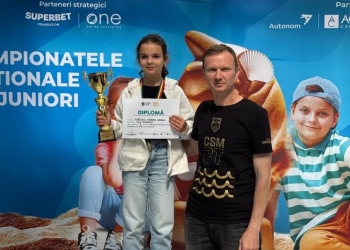 Andreea Țigănescu și antrenorul Iulian Mihailov