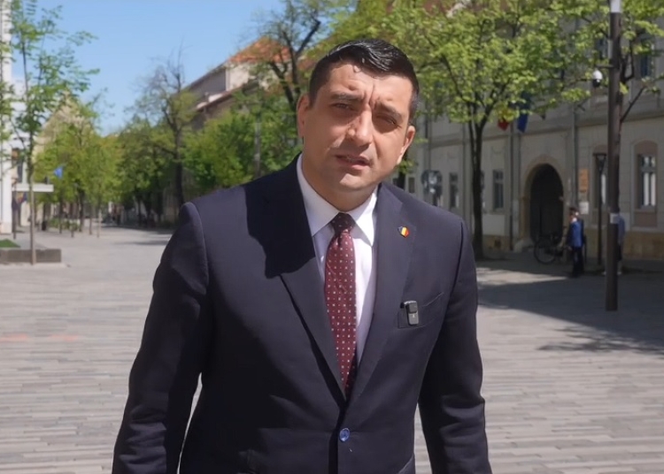 George Simion la Cluj. Captură video