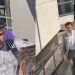 VIDEO. Cristian Radu, întâmpinat de activistul ”Ceaușescu” la Curtea de Apel Constanța: ”Ce faci băi escrocule, ia uite ce costum ți-am adus!”
