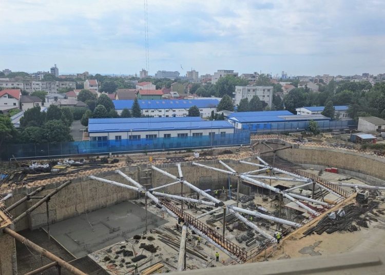 Lucrări la noul Spital de Pediatrie din Constanța