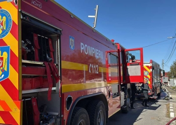 Incendiu în Medgidia: o casă a luat foc