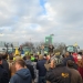 Protest al fermierilor, din cauza acordului UE-MERCOSUR, în fața Parlamentului European. Foto: Andreea Ghiorghe