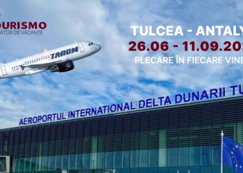 Tulcea deschide vara 2026: zboruri charter directe spre Antalya, în fiecare vineri