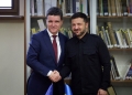 Președintele României, Nicușor Dan, alături de președintele ucrainean Volodimir Zelenski. Foto. Profimedia