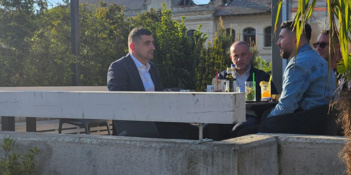 foto: Facebook/ Vizita, de dată recentă, a lui George Simion la Cernavodă