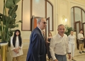 Vergil Chițac, la inaugurarea cafenelei de la Cazino, alături de reprezentantul City Grill Group, firma care a închiriat zona de bistro